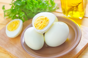 Image showing boiled eggs