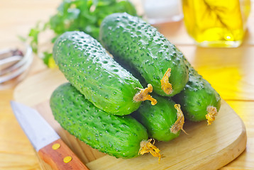 Image showing cucumbers