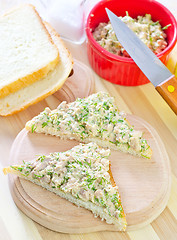 Image showing bread with liver of cob