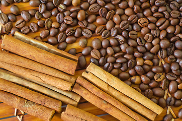 Image showing coffee and cinnamon