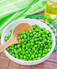 Image showing green peas