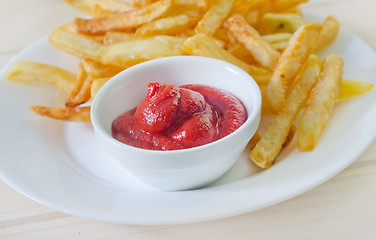 Image showing potato with sauce