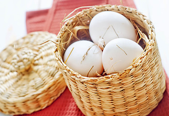 Image showing raw eggs