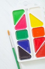 Image showing paint and brush