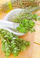 Image showing oregano with thyme