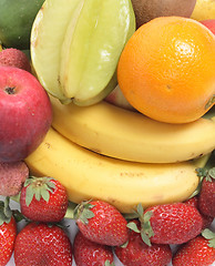 Image showing fruits background
