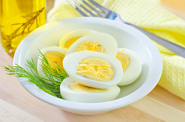 Image showing boiled eggs