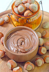 Image showing creame with hazelnuts