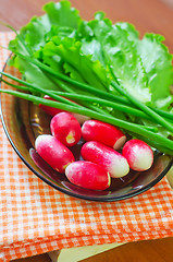 Image showing radish and salad