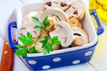 Image showing raw mushroom