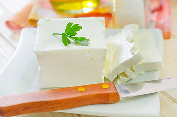 Image showing white cheese