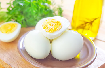 Image showing boiled eggs