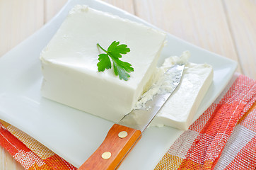 Image showing white cheese