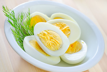 Image showing boiled eggs