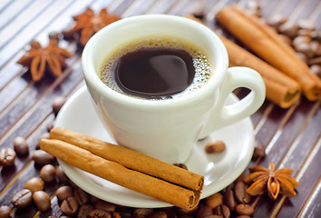 Image showing coffee and aroma spice