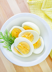 Image showing boiled eggs