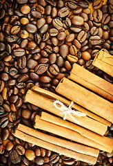 Image showing coffee and cinnamon
