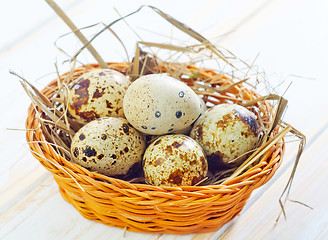 Image showing quail eggs