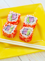 Image showing sushi