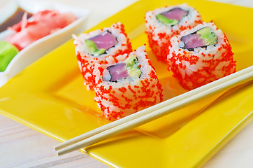 Image showing sushi