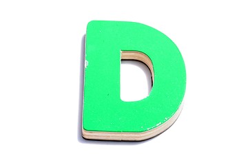 Image showing alphabet d on white background