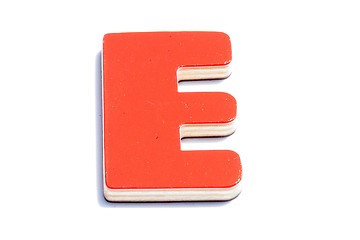 Image showing alphabet e on white background