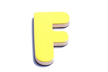 Image showing alphabet f on white background