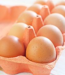 Image showing raw eggs