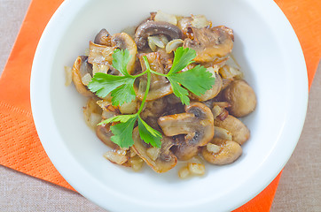 Image showing fried mushroom