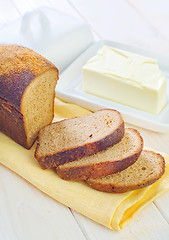 Image showing butter and bread