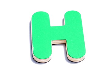 Image showing alphabet h on white background