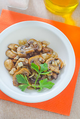 Image showing fried mushroom