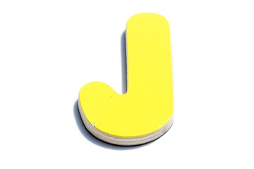 Image showing alphabet j on white background