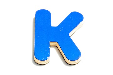 Image showing alphabet k on white background