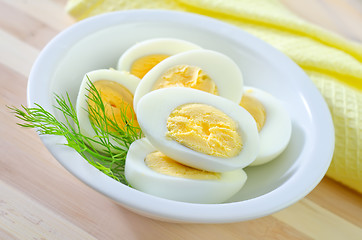 Image showing boiled eggs