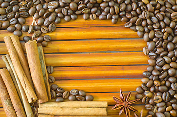 Image showing coffee and cinnamon