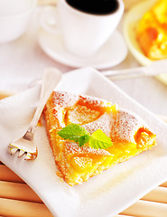 Image showing pie with peach