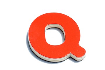 Image showing alphabet q on white background