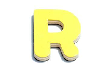 Image showing alphabet r on white background