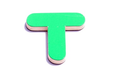 Image showing alphabet t on white background