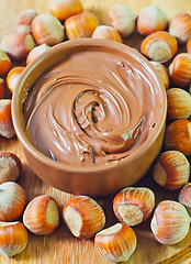 Image showing creame with hazelnuts