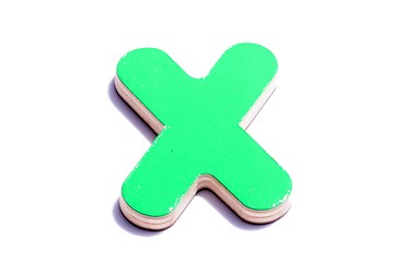 Image showing alphabet x on white background