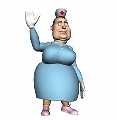 Image showing 3d illustration of a nurse