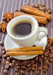 Image showing coffee and aroma spice