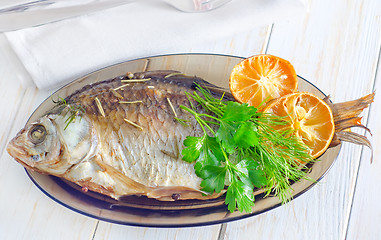 Image showing baked fish