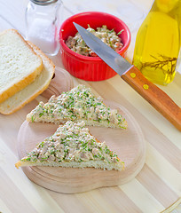 Image showing bread with liver of cob