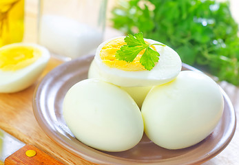 Image showing boiled eggs