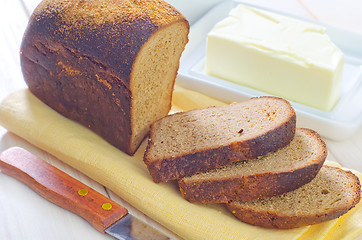 Image showing butter and bread