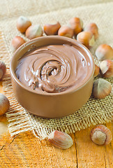 Image showing creame with hazelnuts