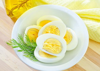 Image showing boiled eggs